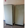 Lot of 6 Grey Earth Tone Free Standing Office Wall Panel Divider